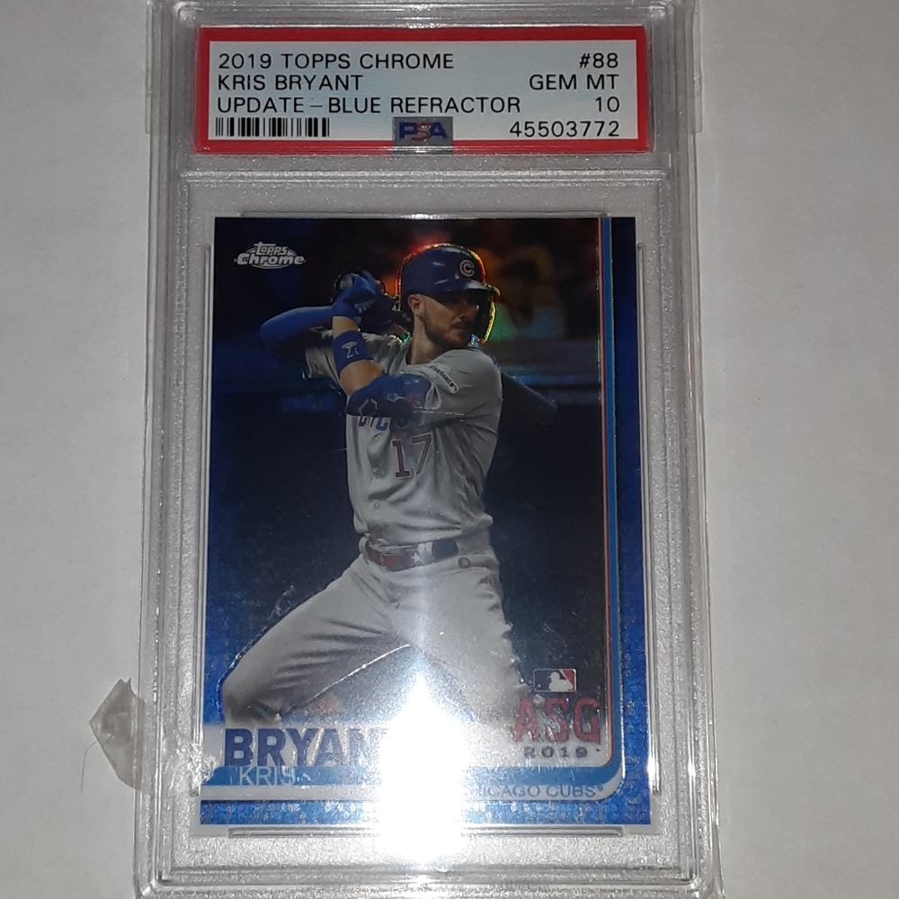 2019 Topps Chrome Kris Bryant PSA GEM MT-10